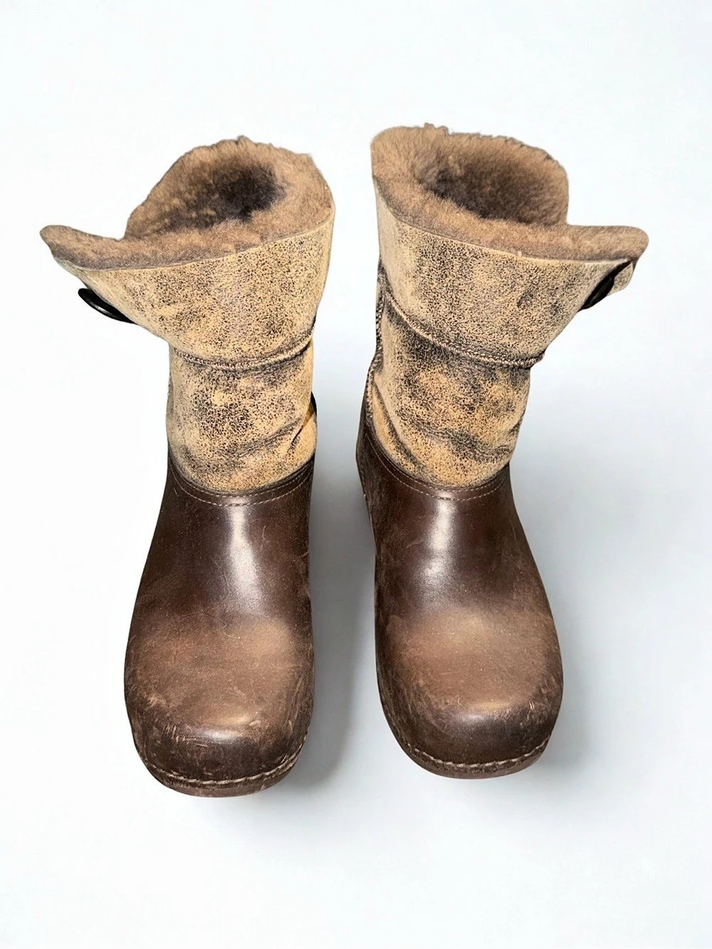 Dansko Leather Fur-Lined Winter Boots 39